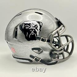 Cleveland Browns CUSTOM Stainless Steel Hydro-Dipped Mini Football Helmet