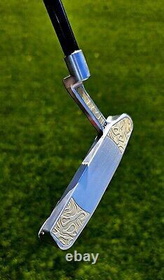 Cody James Custom 1 of 1 Blade Putter with brass inlays Right Handed 34 Rare