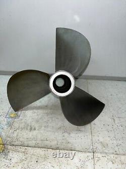 Custom 16 x 25P Stainless Steel Racing Propeller LH Rotation 19 Spline