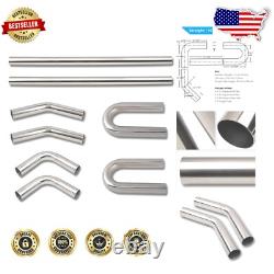 Custom 2 Inch Stainless Steel Exhaust Pipe Kit with Straight and Bend Options