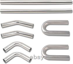 Custom 2 Inch Stainless Steel Exhaust Pipe Kit with Straight and Bend Options