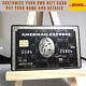 Custom 304 Stainless Steel American Express Centurion Black Card with chip