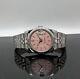 Custom 36mm Pink DJ Style Mod Watch Jubilee Superlative with NH35 Automatic