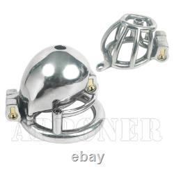 Custom 3D Printed Stainless Steel Chastity Cage Abstinence Restraint Male Cages