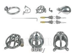 Custom 3D Printed Stainless Steel Chastity Cage Abstinence Restraint Male Cages
