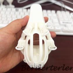 Custom 3D Printed Stainless Steel Male Chastity Cage with 6 Keyholes Lock Device