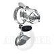 Custom 3D Stainless Steel Chastity Cage Invisible Lock with Scrotum Stretcher