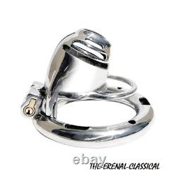 Custom 3D Stainless Steel Chastity Cage Lock Scrotum Stretcher Chastity Devices