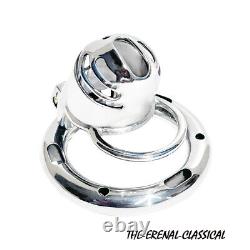 Custom 3D Stainless Steel Chastity Cage Lock Scrotum Stretcher Chastity Devices