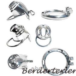 Custom 3D Stainless Steel Chastity Cage Lock Scrotum Stretcher Chastity Devices