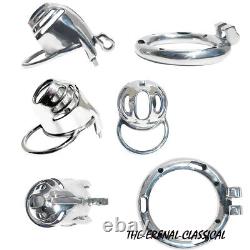 Custom 3D Stainless Steel Chastity Cage Lock Scrotum Stretcher Chastity Devices