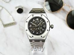 Custom 40mm Seiko Open Heart/Skeleton Dial NH72 Automatic Watch Mod