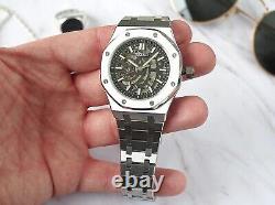 Custom 40mm Seiko Open Heart/Skeleton Dial NH72 Automatic Watch Mod