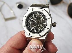 Custom 40mm Seiko Open Heart/Skeleton Dial NH72 Automatic Watch Mod