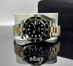 Custom 40mm Two Tone Gold Black Sub Style Mod Watch with NH35 Automatic