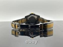 Custom 40mm Two Tone Gold Black Sub Style Mod Watch with NH35 Automatic