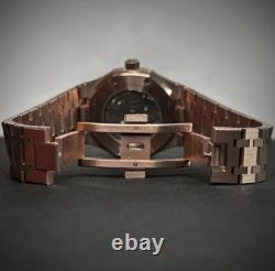 Custom 41mm Rose Gold RO Style Skeleton Mod with NH70 Automatic