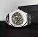 Custom 41mm Silver RO Style Skeleton Mod Watch with NH70 Automatic