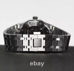 Custom 41mm Silver RO Style Skeleton Mod Watch with NH70 Automatic