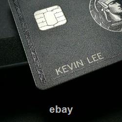 Custom American Express Centurion Metal Black Card w gift box Collect Black Amex