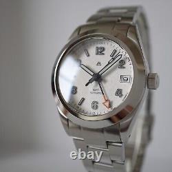 Custom Automatic GMT Mod White Snowflake Fixed Bezel NH34 movt 37mm