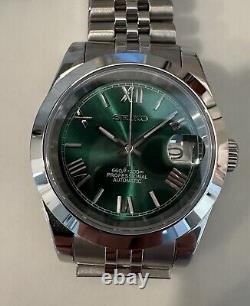 Custom Automatic Mod Datejust Style Homage Made With Seiko NH36 Movement