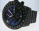 Custom Breitling Super Avenger Black On Black Diamond Watch 42 Ct