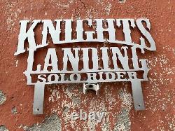 Custom Car Truck Lowrider Knight landing Plaque Cnc Cutting stainless steel 1pcs