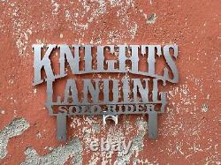 Custom Car Truck Lowrider Knight landing Plaque Cnc Cutting stainless steel 1pcs