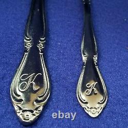 Custom Craft Stainless Steel Flatware 57 Pisces Korea Monogram (K) New