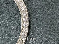 Custom Diamond Bezel 1.35 Cts. Set In Stainless Steel For Rolex Men's 34MM Date