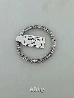 Custom Diamond Bezel 1.50Cts. In Stainless Steel For 36MM MENS Rolex Datejust