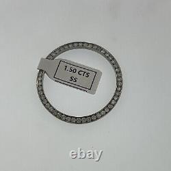 Custom Diamond Bezel 1.50Cts. In Stainless Steel For 36MM MENS Rolex Datejust