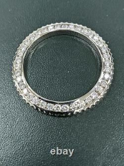 Custom Diamond Bezel For Rolex Submariner 3.10 Cts Set In Stainless Steel