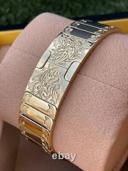 Custom Engraved 24k Gold Plated Link Band 45mm 44 42 Fits Any Apple Watch Series