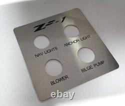 Custom Engraved Switch Dash Panel/ Boat/ Plane/ Car/ Equipment Stainless Steel