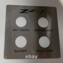 Custom Engraved Switch Dash Panel/ Boat/ Plane/ Car/ Equipment Stainless Steel