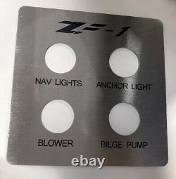 Custom Engraved Switch Dash Panel/ Boat/ Plane/ Car/ Equipment Stainless Steel