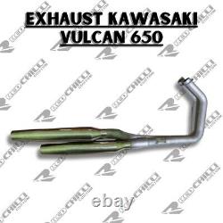 Custom Exhaust Kawasaki Vulcan 650 / 650s 2015-2023 Fullsystem Stainless Steel