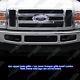 Custom Fits 2008-2010 Ford F250/F350/F450 Black Stainless Steel Mesh Grill Combo