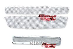 Custom For 2008-2012 Chevy Malibu Stainless Steel Mesh Grill Combo