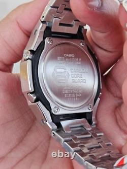 Custom G-SHOCK GA-2100AS-5 with Stainless Steel Case Bold & Unique Look Mod