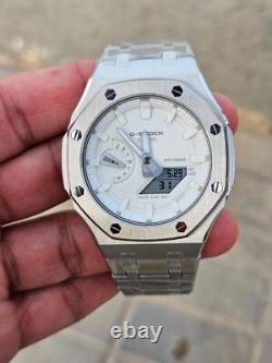 Custom G-Shock GA-2100WS-7A Mod Stainless Steel Case whit Dial 2100 Series