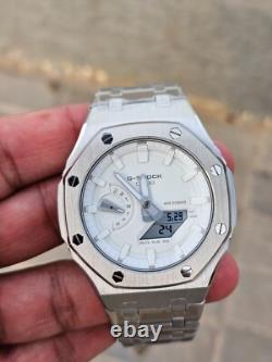 Custom G-Shock GA-2100WS-7A Mod Stainless Steel Case whit Dial 2100 Series