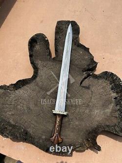 Custom HAND Forged stainless Steel Viking Sword, Best Quality, Battle Ready Sword