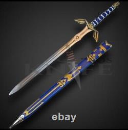 Custom HANDMADE LEGEND of ZELDA FULL TANG Stainless Steel Master Sword W- Sheath