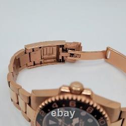 Custom Hand-Built Automatic Watch 40mm Rose-Gold-Tone GMT