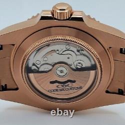 Custom Hand-Built Automatic Watch 40mm Rose-Gold-Tone GMT