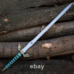Custom Hand Forged Stainless Steel Legend of Zelda Master Replica With Shield