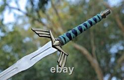 Custom Hand Forged Stainless Steel The LEGEND of ZELDA Viking sword with scabard